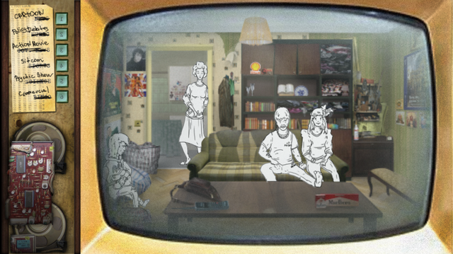 Screenshot of "a TV Show or a One Screen Game"