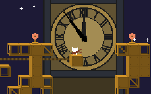 Screenshot of "Clockwork Cat"