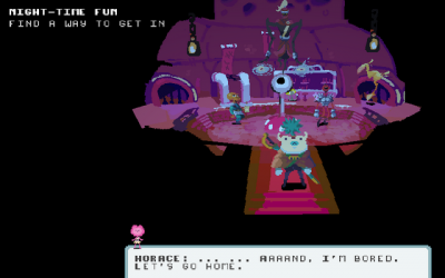 Screenshot of "Party at the Knightclub"