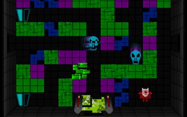 Screenshot of "Tomb of the Glitch King"