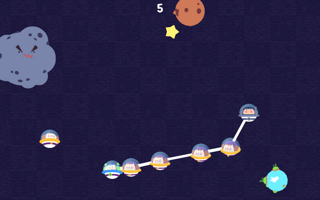Screenshot of "DaisyChain Galaxy"