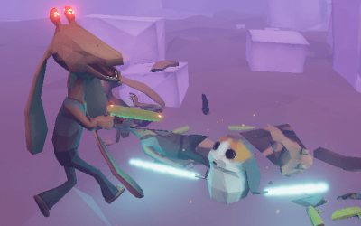 Screenshot of "Attack of the Jar Jar Clones"