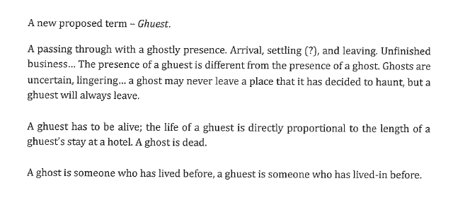 Blog definition of "Ghuest"