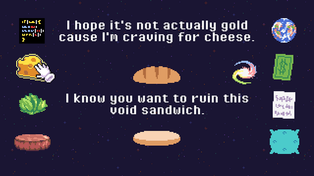 Screenshot of "Sandwiching The Void"
