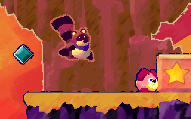 Screenshot of "Bounce the Raccoon"