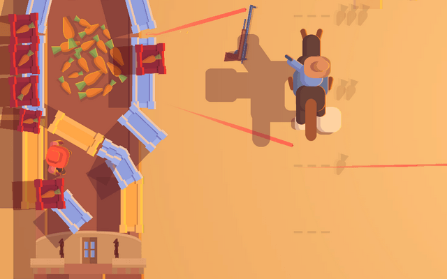 Screenshot of "Guns’n’Carrots"