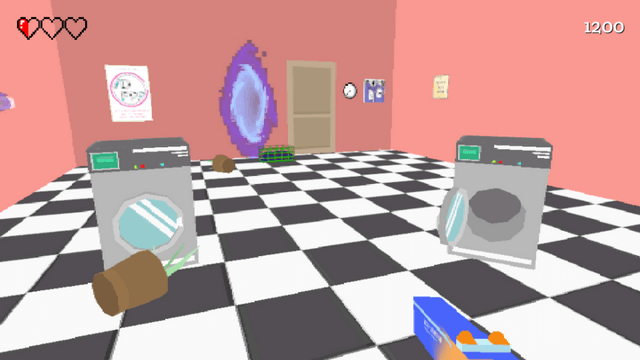 Screenshot of "Laundro-Mess"