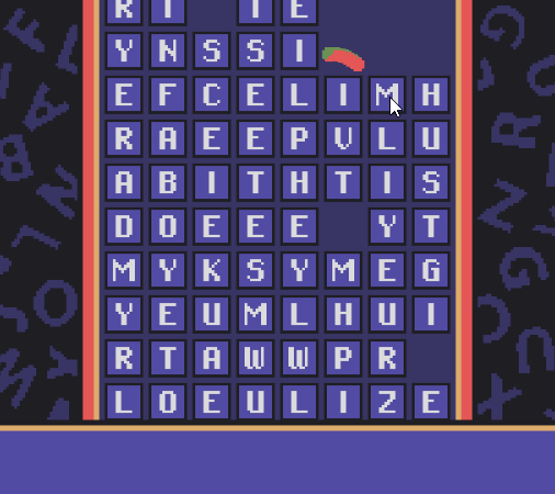 GIF of "Word Worm"