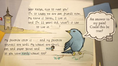 Screenshot of "Letters - a written adventure"