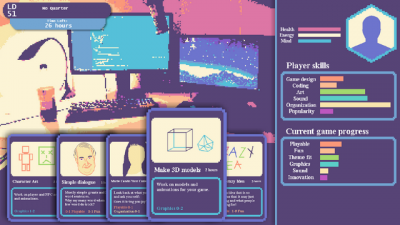 Screenshot of "Ludum Dare Simulator"
