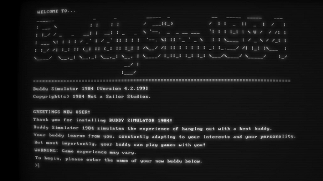 Screenshot of "Buddy Simulator 1984 DEMO"