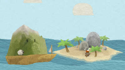 Screenshot of "I want to stay on this island"
