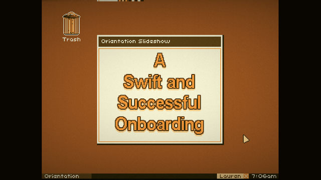 Screenshot of "A Swift and Successful Onboarding"