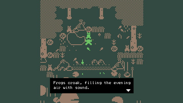 Screenshot of "A poem for the frog pond."