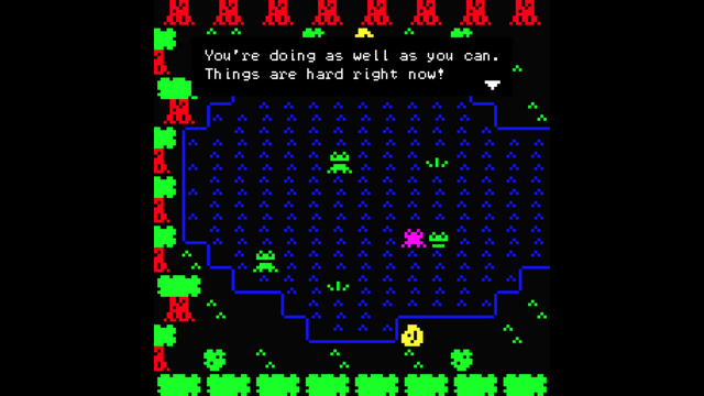 Screenshot of "Frog Affirmations"