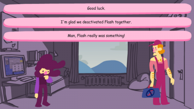Screenshot of "The Last Flash Game"