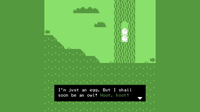 Screenshot of "Once I was an Egg"
