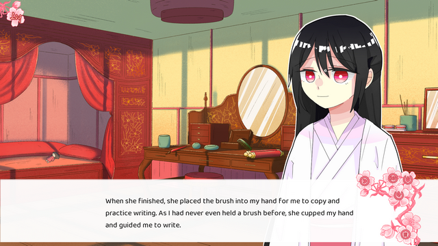 Screenshot of "from that moment she neglected the world"