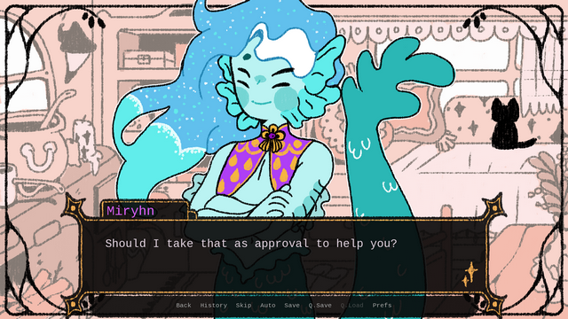 Screenshot of "The Witch and Her Assistant"